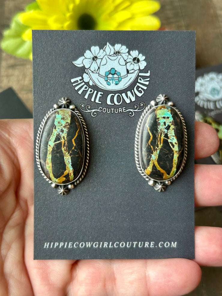 Blackjack Stud Earrings