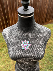 Cotton Candy Kingman Turquoise  Necklace #1-8