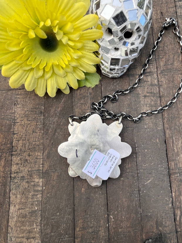 Cotton Candy Kingman Turquoise  Necklace #1-8