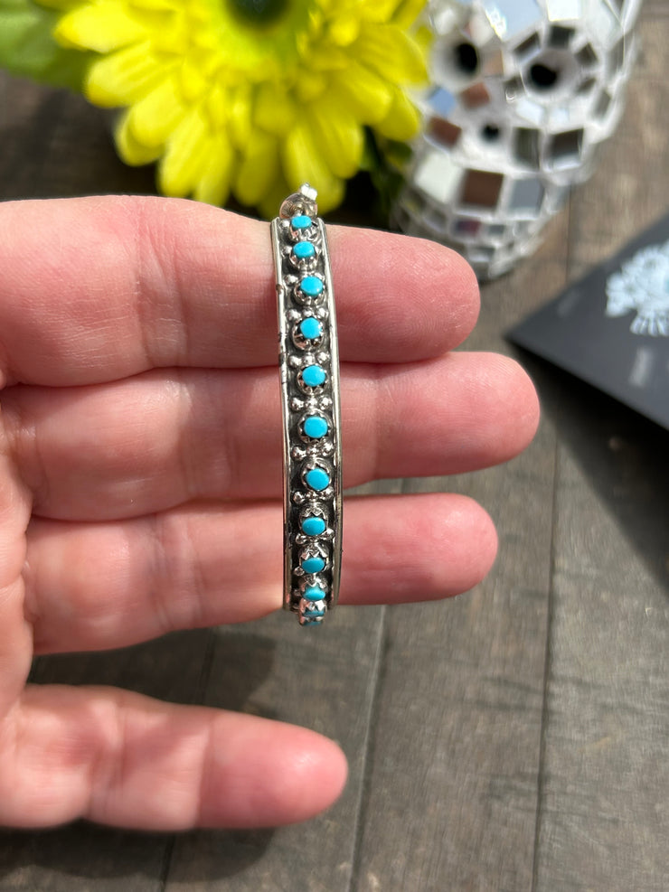 Kingman Snake Eye Hoop Earrings