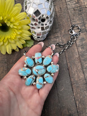 Cotton Candy Kingman Turquoise  Necklace #1-8