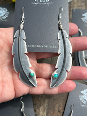 Kingman Feather Earrings #1-5