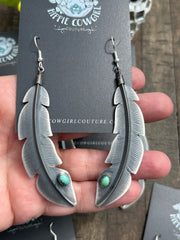 Kingman Feather Earrings #1-5