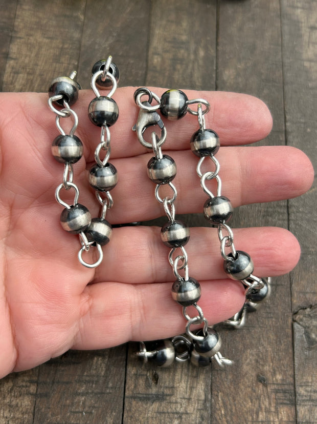 9mm Rosary Pearl Necklace