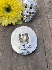Druzy and Spiny Oyster Ring