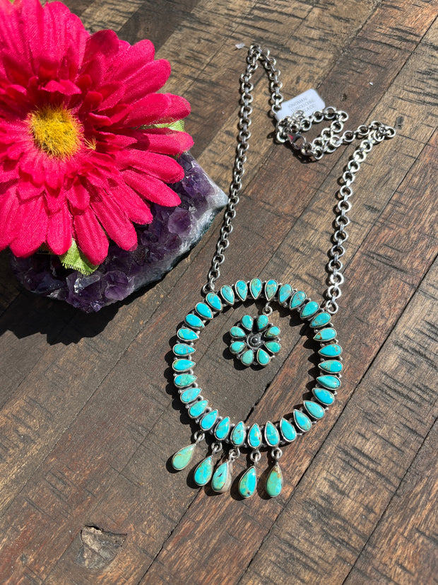 Kingman Circle Cluster Necklace #1