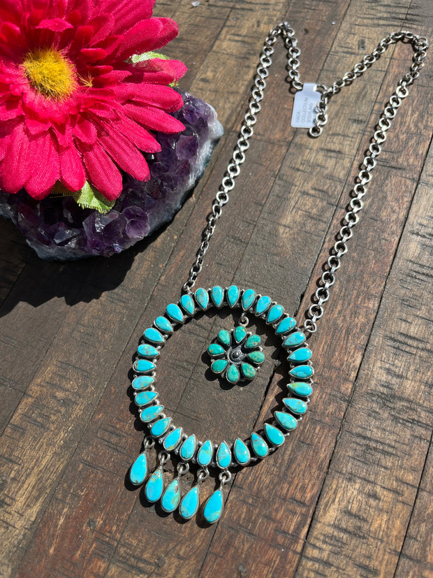 Kingman Circle Cluster Necklace #2