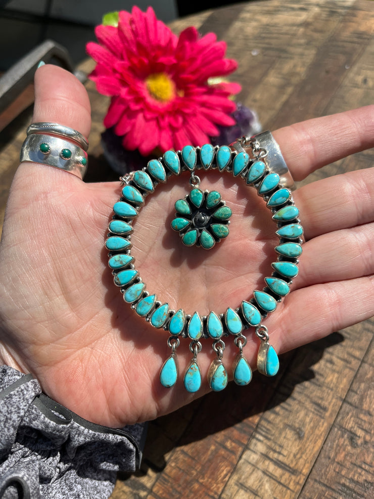 Kingman Circle Cluster Necklace #2