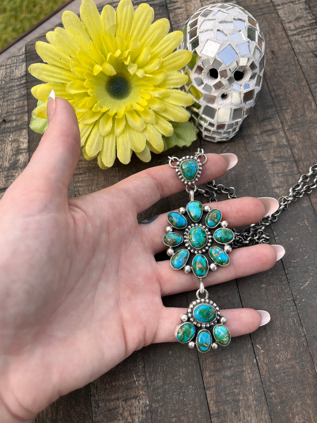 Sonoran Gold Cluster Necklace #1-7