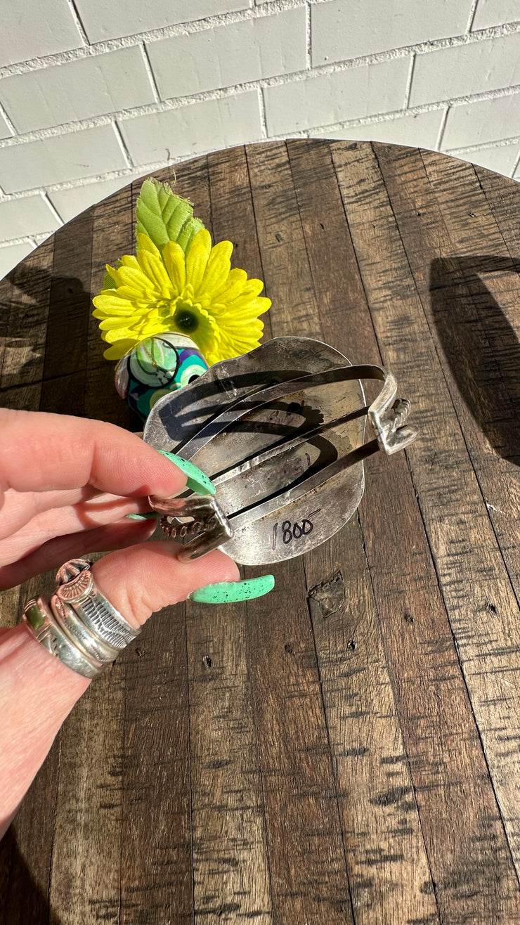 Vintage Kingman Feather Cuff