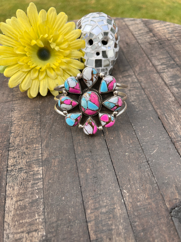 Cotton Candy Kingman Turquoise Cuff #1-3