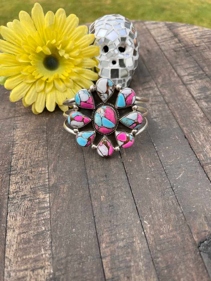 Cotton Candy Kingman Turquoise Cuff #1-3