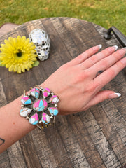 Cotton Candy Kingman Turquoise Cuff #1-3