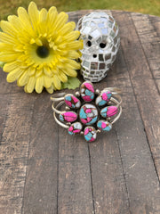 Cotton Candy Kingman Turquoise Cuff #1-3