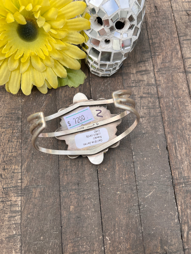Cotton Candy Kingman Turquoise Cuff #1-3