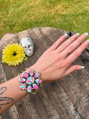 Cotton Candy Kingman Turquoise Cuff #1-3