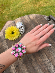 Cotton Candy Kingman Turquoise Cuff #1-3