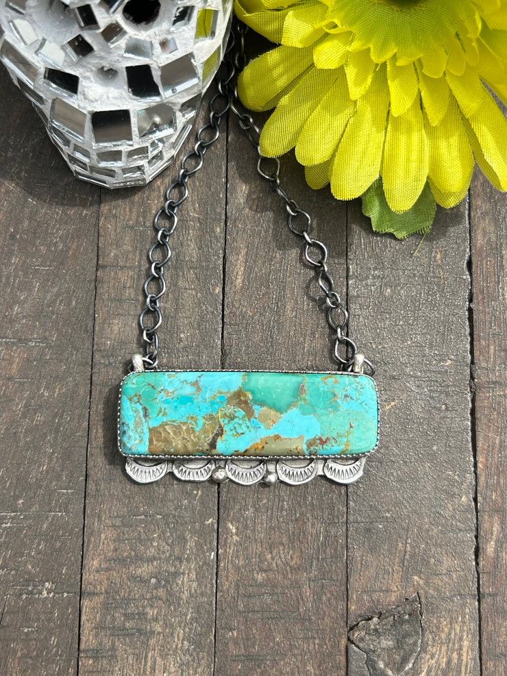 Large Kingman Bar Necklace