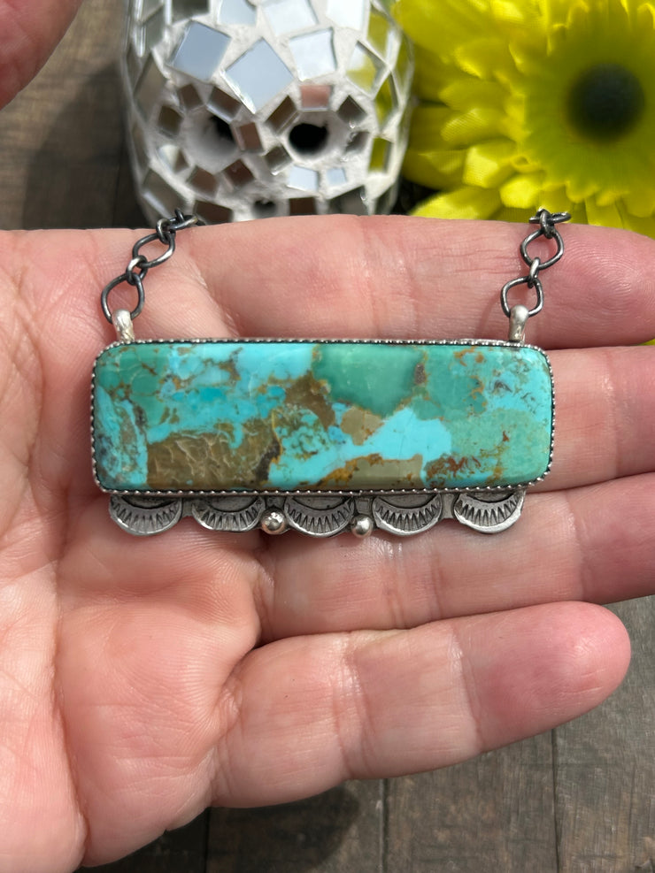 Large Kingman Bar Necklace