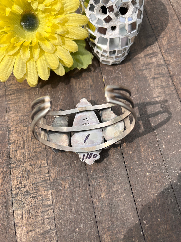 3 Stone White Buffalo Cuff
