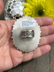 Kingman and White Buffalo Cluster Ring Sz. 7