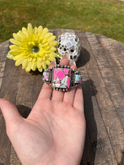 3 Stone Cotton Candy Kingman Cuff #1