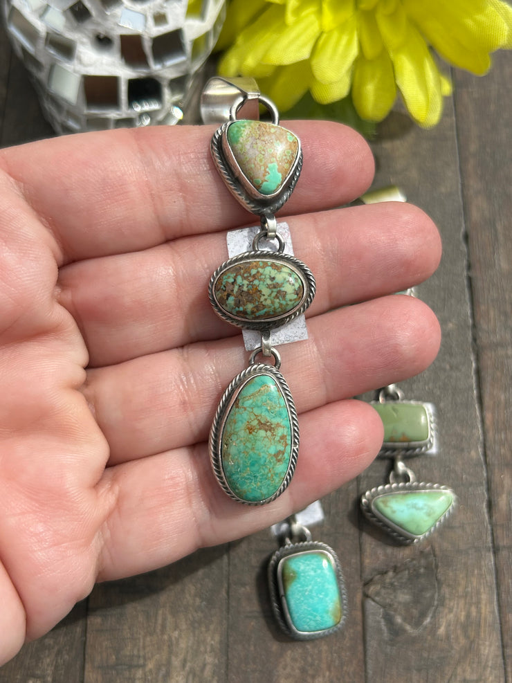 3 Stone Mixed Mine Pendants #1-3