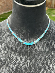 Opal Inlay Necklace Set