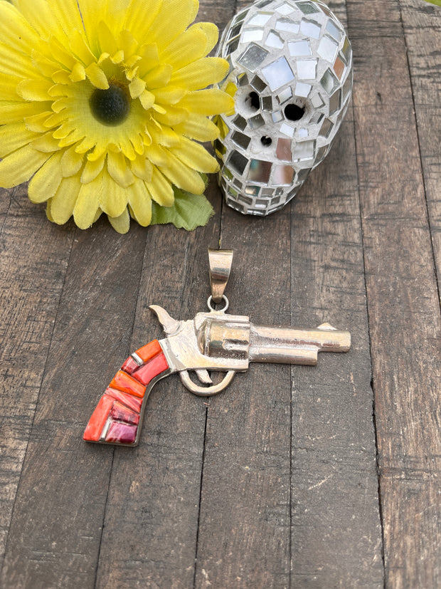 Red Spiny Pew Pew Pendant