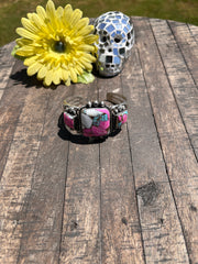 3 Stone Cotton Candy Kingman Cuff #6