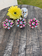 Cotton Candy Kingman Turquoise Cuff #1-3