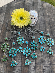 Sonoran Gold Cluster Necklace #1-7