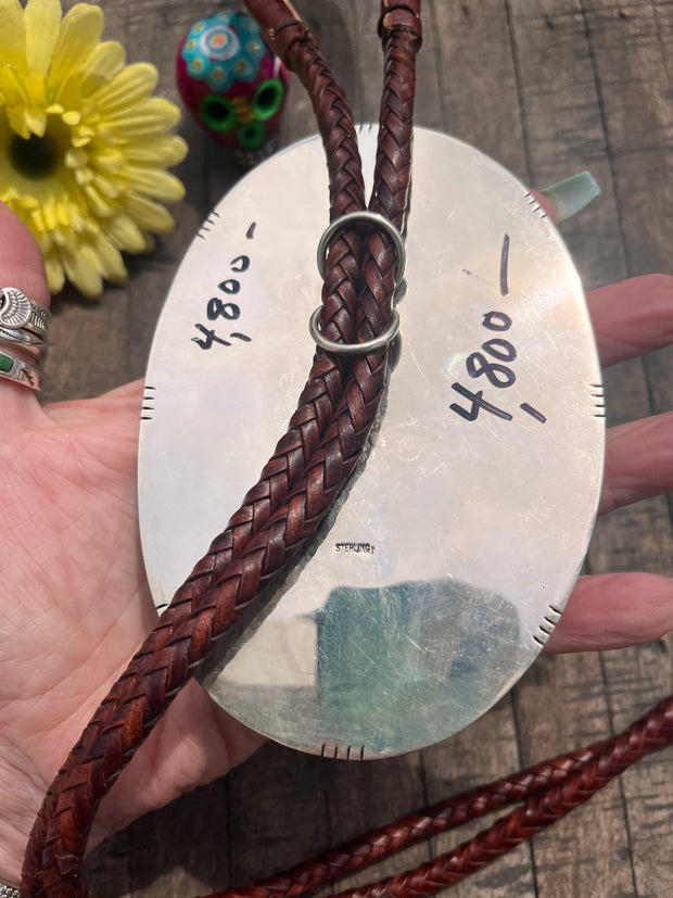 Cobblestone Inlay #8 Turquoise Bolo