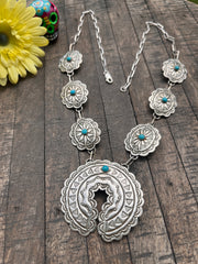 Sleeping Beauty Concho Necklace