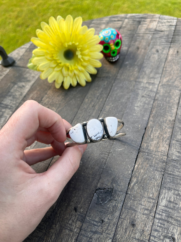 3 Stone White Buffalo Cuffs 1-5
