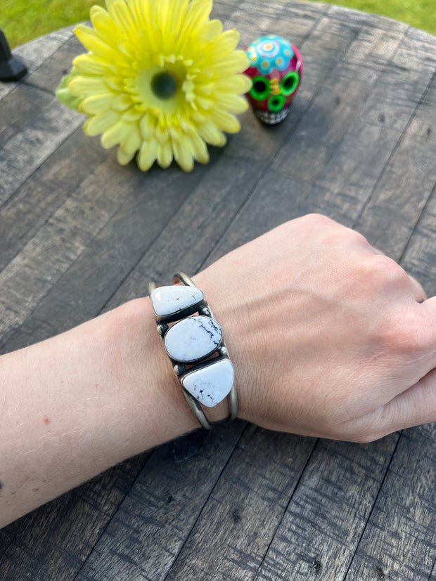 3 Stone White Buffalo Cuffs 1-5