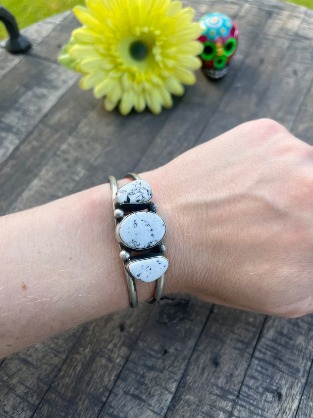 3 Stone White Buffalo Cuffs 1-5