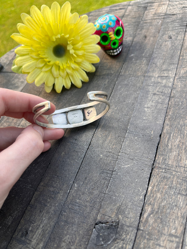 3 Stone White Buffalo Cuffs 1-5