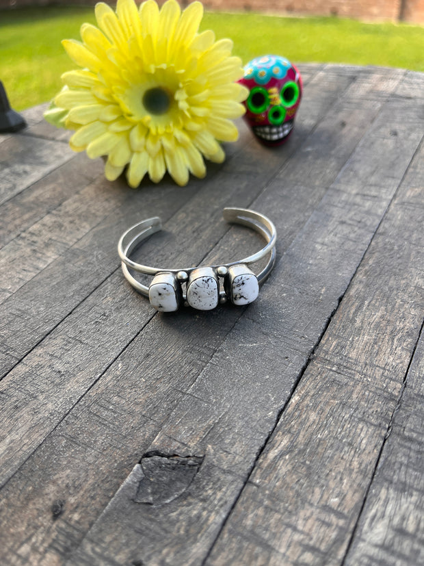 3 Stone White Buffalo Cuffs 1-5