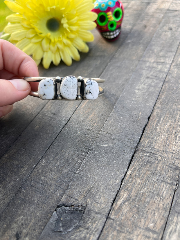 3 Stone White Buffalo Cuffs 1-5