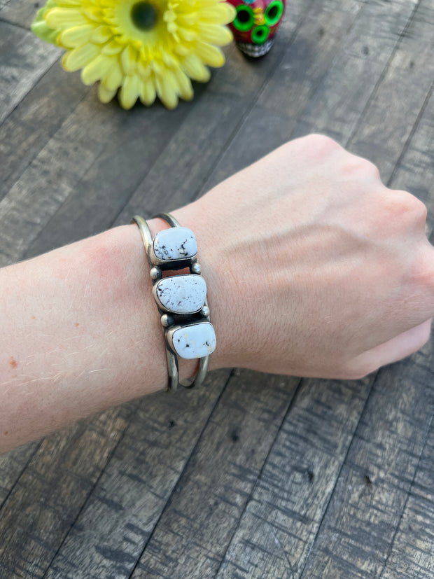 3 Stone White Buffalo Cuffs 1-5