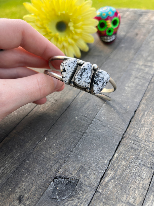 3 Stone White Buffalo Cuffs 1-5