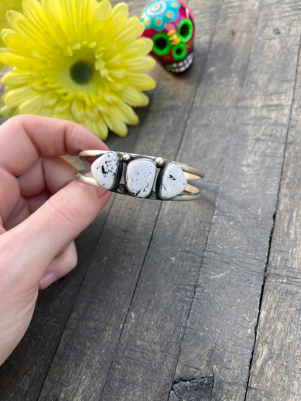 3 Stone White Buffalo Cuffs 1-5