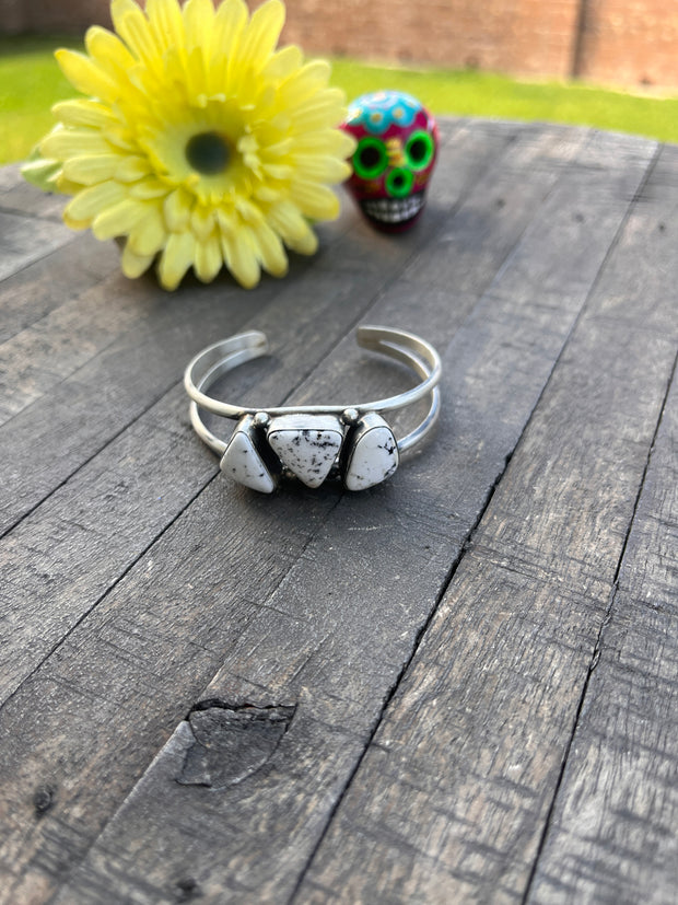 3 Stone White Buffalo Cuffs 1-5