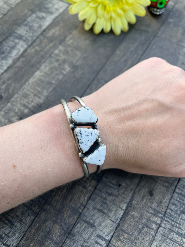3 Stone White Buffalo Cuffs 1-5