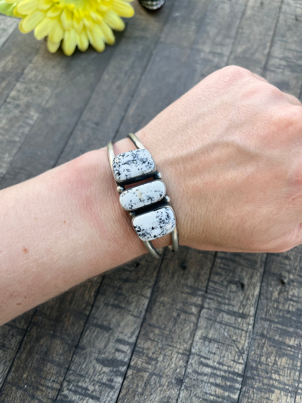 3 Stone White Buffalo Cuffs 1-5