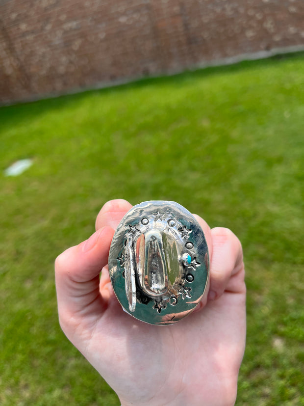 Adjustable Kingman Cowboy Hat Ring