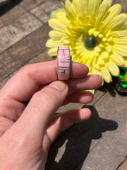 Pink Conch Inlay Rings Sz. 10