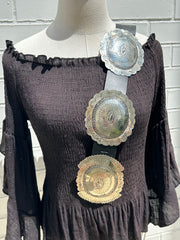 The "Reba" Silver Concho Belt