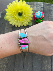 3 Stone Cotton Candy Kingman Cuffs 1-6